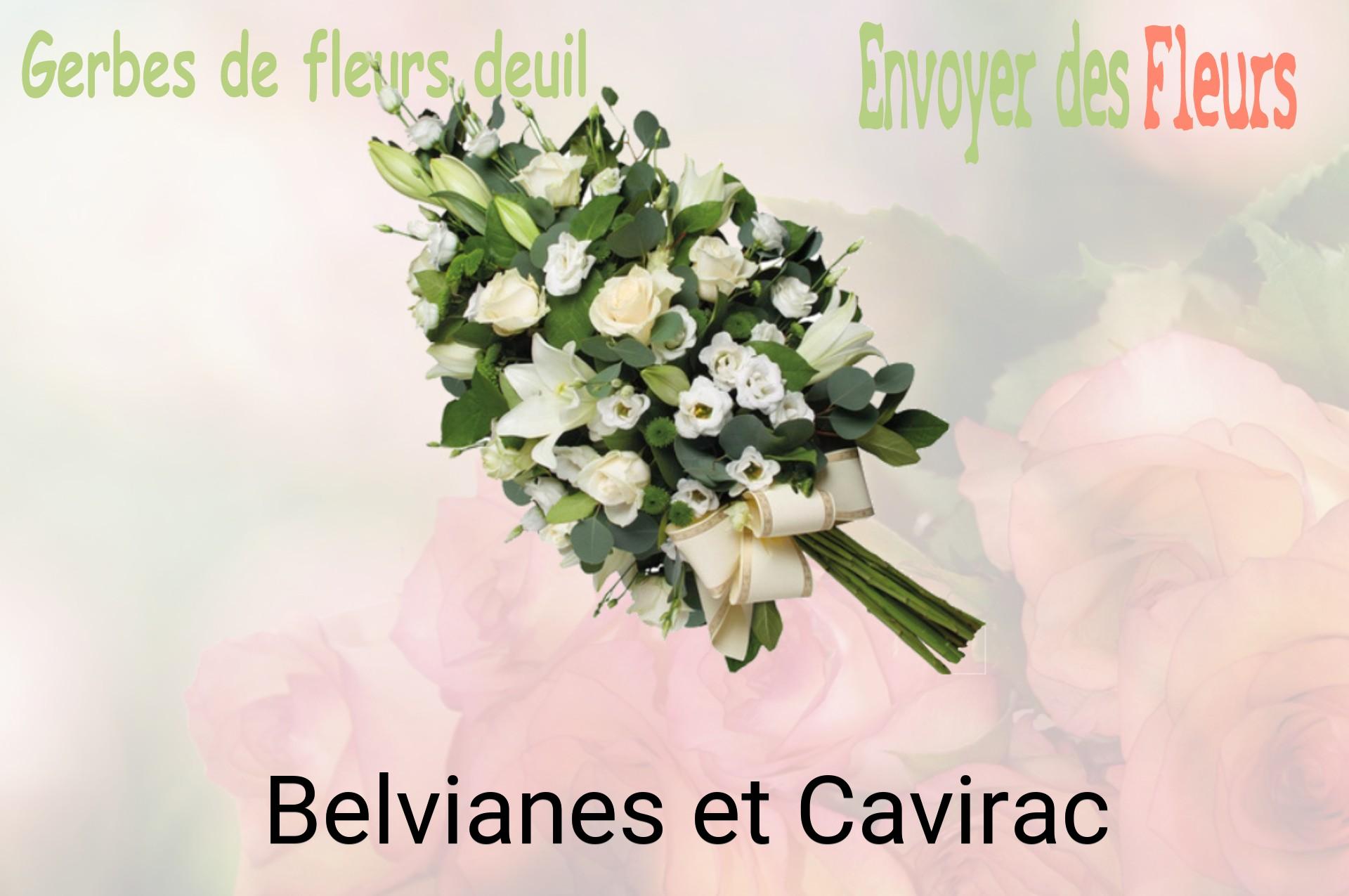 Gerbe de fleurs de deuil livrée à Belvianes-et-Cavirac