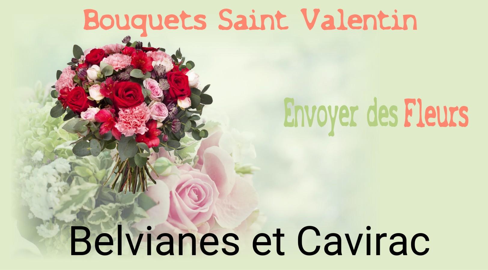 Roses de Saint-Valentin livrées à Belvianes-et-Cavirac